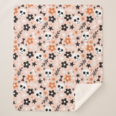 Bloem van de schedel sherpa deken (Voorkant)