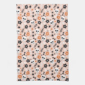 Bloem van de schedel theedoek (Verticaal)