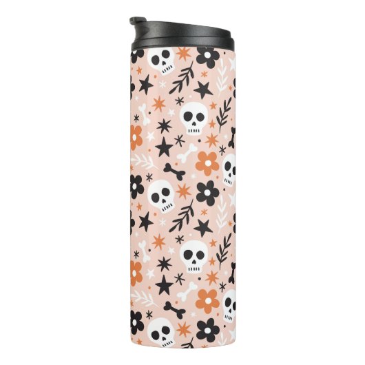 Bloem van de schedel thermosbeker (Geroteerd rechts)