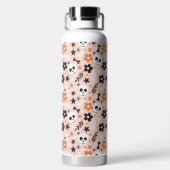 Bloem van de schedel waterfles (Achterkant)