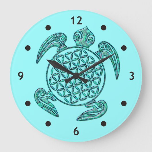 Bloem van de schildpad grote klok (Voorkant)