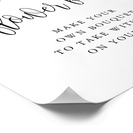 Bloem van de ventilatorstaaf Waterverf Poster (Hoek)