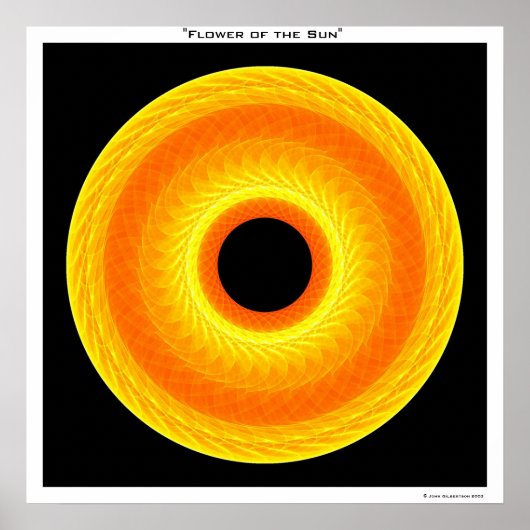 Bloem van de zon poster (Voorkant)