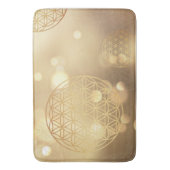 Bloem van goudsparkle Bademaat Badmat (Voorkant Verticaal)