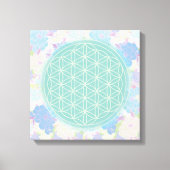 bloem van het groene leven, canvas afdruk (Voorkant)