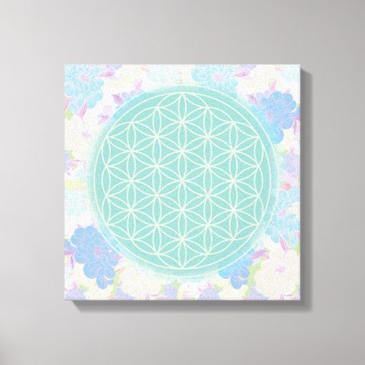 bloem van het groene leven, canvas afdruk (Voorkant)
