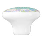 bloem van het groene leven, keramische knop (Zijkant)