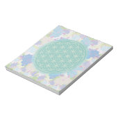 bloem van het groene leven, notitieblok (Linkerzijde)