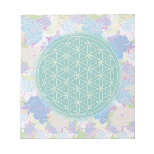 bloem van het groene leven, notitieblok (Voorkant)