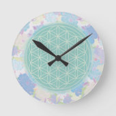 bloem van het groene leven, ronde klok (Voorkant)