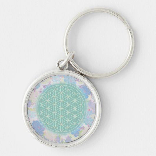 bloem van het groene leven, sleutelhanger (Voorkant)