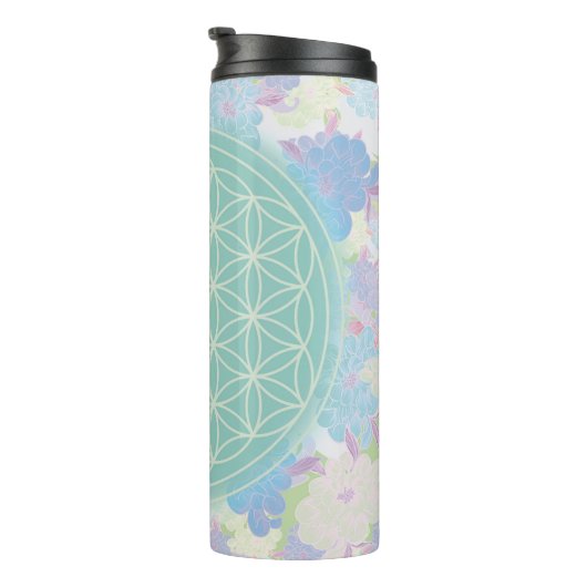 bloem van het groene leven, thermosbeker (Geroteerd rechts)