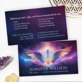 Bloem van het leven - Angel Wings - Reiki Visitekaartje