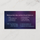 Bloem van het leven - Angel Wings - Reiki Visitekaartje (Achterkant)