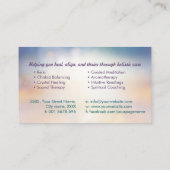 Bloem van het leven - Angel Wings - Reiki Visitekaartje (Achterkant)