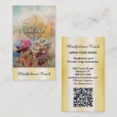 *~* Bloem van het Leven AP92 Massage Reiki Gold Sa Visitekaartje (Voorkant / Achterkant)