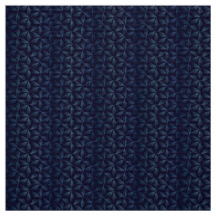 Bloem van het leven blauw patroon stof