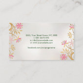 Bloem van het leven - bloeien Ornament Visitekaartje (Achterkant)