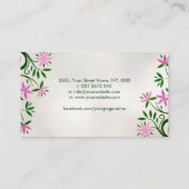 Bloem van het leven - bloeien Ornament Visitekaartje (Achterkant)