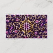 Bloem van het leven - bloeien Ornament Visitekaartje (Voorkant)