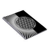 Bloem van het Leven / Bloem des levens - wit vlak Notitieboek (Rechterzijde)