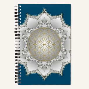 Bloem van het Leven - Bloesem Mandala 1 Notitieboek