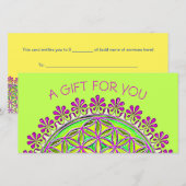 Bloem van het leven -  bloesems 2 (Voorkant / Achterkant)