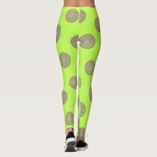 Bloem van het leven - bloesems 2 leggings (Achterkant)