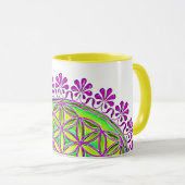 Bloem van het leven -  bloesems 2 mok (Voorkant rechts)