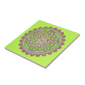 Bloem van het leven - bloesems 2 tegeltje (Zijkant)