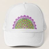 Bloem van het leven - bloesems 2 trucker pet (Voorkant)