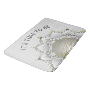 Bloem van het leven - bloesems Mandala 1 Badmat