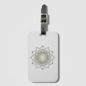 Bloem van het leven - bloesems Mandala 1 Bagagelabel (Voorkant (verticaal))