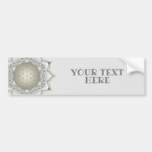 Bloem van het leven - bloesems Mandala 1 Bumpersticker (Voorkant)