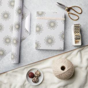 Bloem van het leven - bloesems Mandala 1 Cadeaupapier