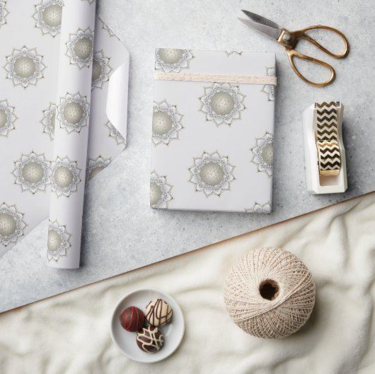 Bloem van het leven - bloesems Mandala 1 Cadeaupapier (Crafts)