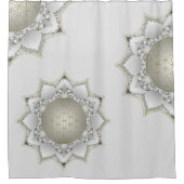 Bloem van het leven - bloesems Mandala 1 Douchegordijn (Voorkant)