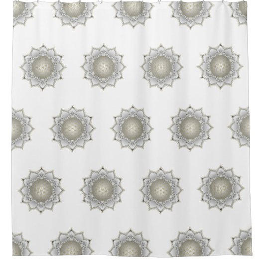 Bloem van het leven - bloesems Mandala 1 Douchegordijn (Voorkant)