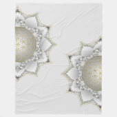 Bloem van het leven - bloesems Mandala 1 Fleece Deken (Voorkant)