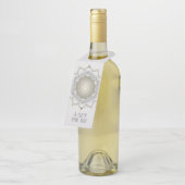 Bloem van het leven - bloesems Mandala 1 Flessenhanger (Schuin)