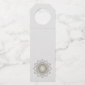 Bloem van het leven - bloesems Mandala 1 Flessenhanger (Achterkant)