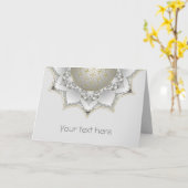 Bloem van het leven - bloesems Mandala 1 Kaart (Gele Bloem)