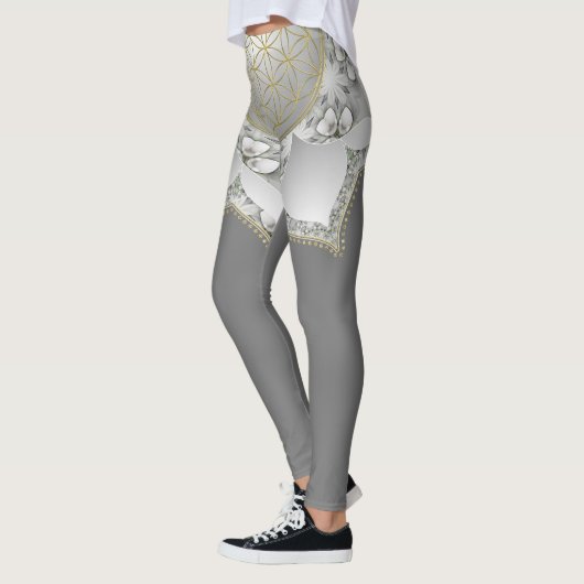 Bloem van het leven - bloesems Mandala 1 Leggings (Links)