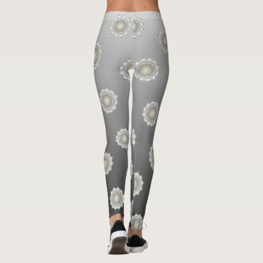 Bloem van het leven - bloesems Mandala 1 Leggings (Achterkant)