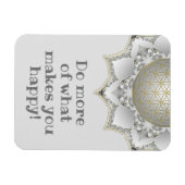 Bloem van het leven - bloesems Mandala 1 Magneet (Horizontaal)