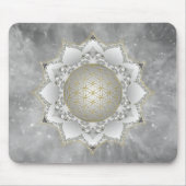 Bloem van het leven - bloesems Mandala 1 Muismat (Voorkant)