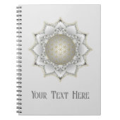 Bloem van het leven - bloesems Mandala 1 Notitieboek (Voorkant)
