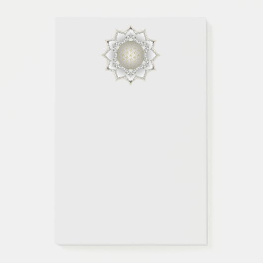 Bloem van het leven - bloesems Mandala 1 Post-it® Notes (Voorkant)