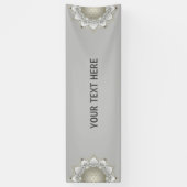 Bloem van het leven - bloesems Mandala 1 Spandoek (Verticaal)