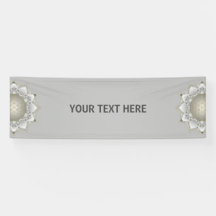 Bloem van het leven - bloesems Mandala 1 Spandoek